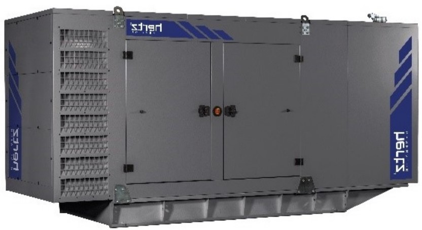 Дизельный генератор Hertz HG 500 PL в кожухе с АВР