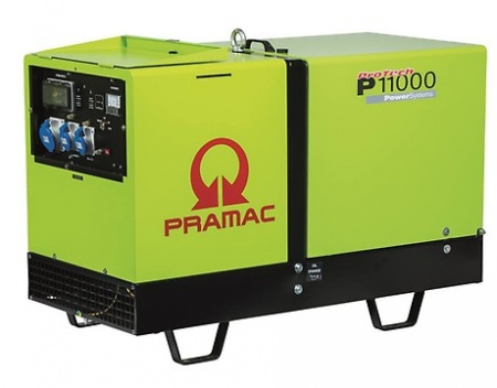Дизельный генератор Pramac P11000 1 фаза в кожухе
