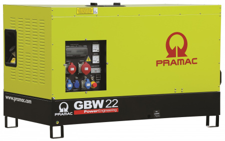 Дизельный генератор Pramac GBW22P 1 фаза в кожухе